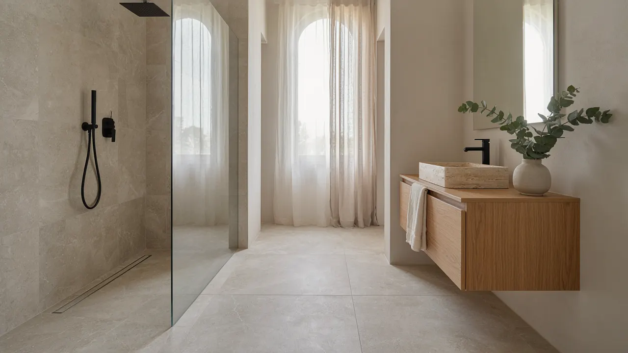 Douche à l'italienne à Apt